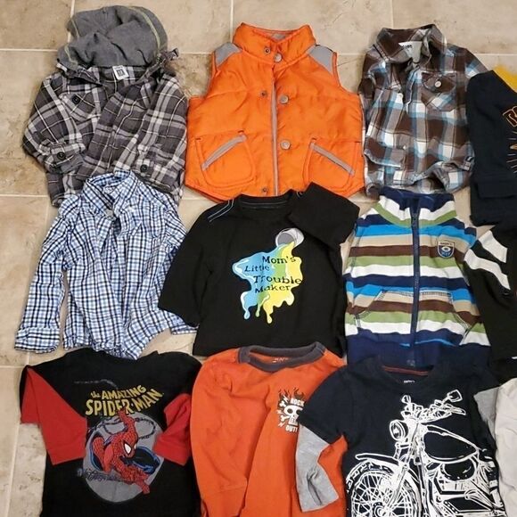 Baby boy long sleeve shirt bundle - Picture 3 of 6